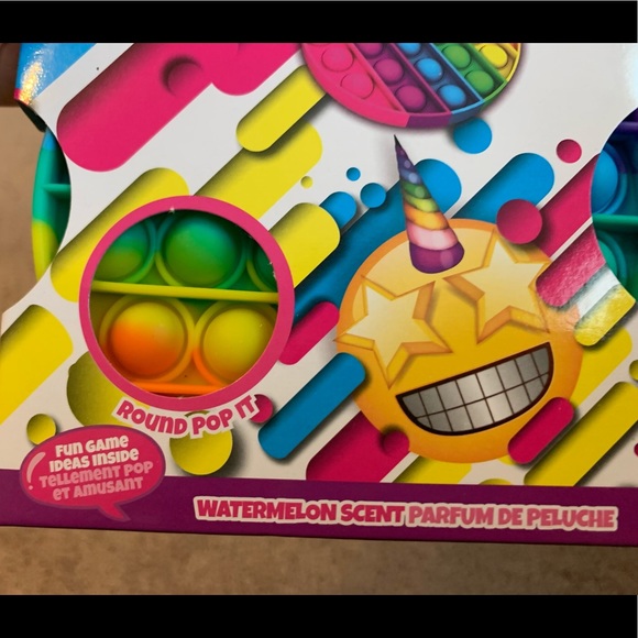Round Rainbow Watermelon Scent Popit Pop It Fidget - Picture 10 of 15